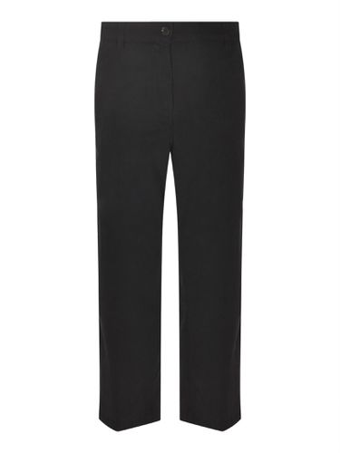 Wide Straight Leg Plain Trousers - Aspesi - Modalova