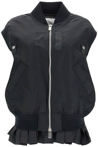 Layered Nylon Vest For Outdoor - Sacai - Modalova