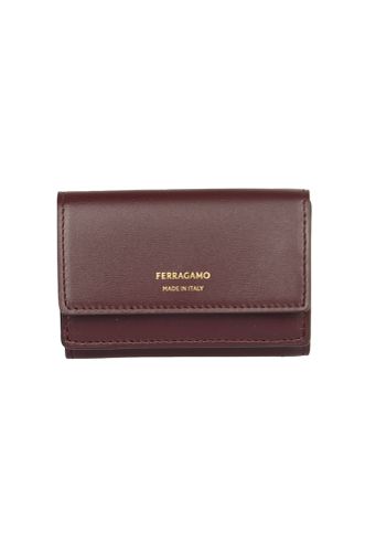 Ferragamo Snap Button Logo Wallet - Ferragamo - Modalova