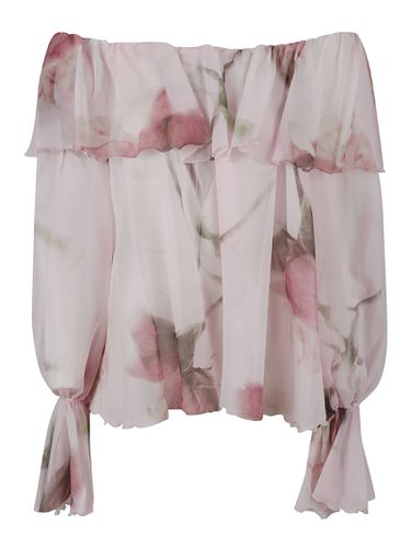 Blumarine Printed Silk Blouse - Blumarine - Modalova