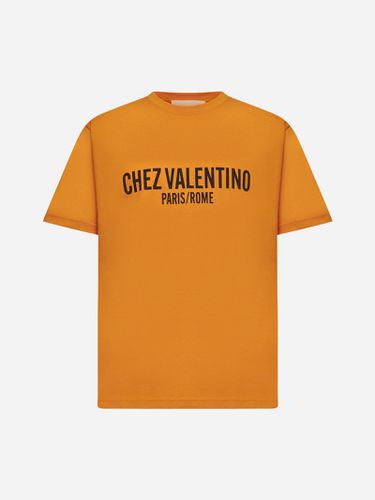 Orange Chez Valentino Print T-shirt - Valentino Garavani - Modalova