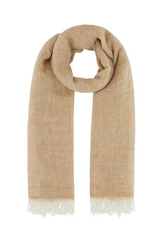 Max Mara Sand Linen Alfredo Scarf - Max Mara - Modalova