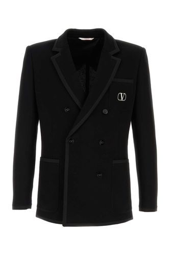 Black Cotton Blazer - Valentino Garavani - Modalova