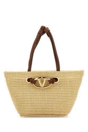 Beige Raffia Escape Hand Bag - Valentino Garavani - Modalova