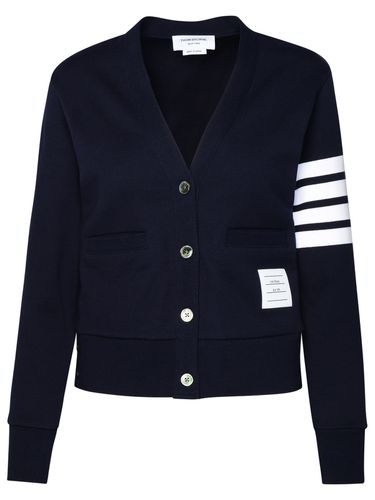 Thom Browne Navy Cotton Cardigan - Thom Browne - Modalova