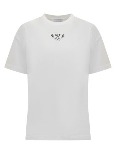 Off- Arrow Bandana Cotton T-shirt - Off-White - Modalova
