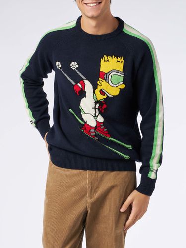 Man Crewneck Sweater With Bart Simpson Jacquard Print The Simpsons Special Edition - MC2 Saint Barth - Modalova