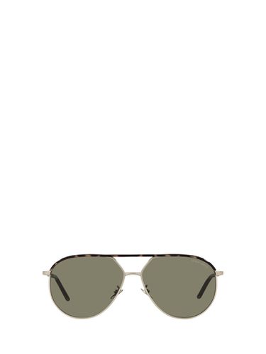 Ar6120j Matte Pale Gold / Havana Sunglasses - Giorgio Armani - Modalova