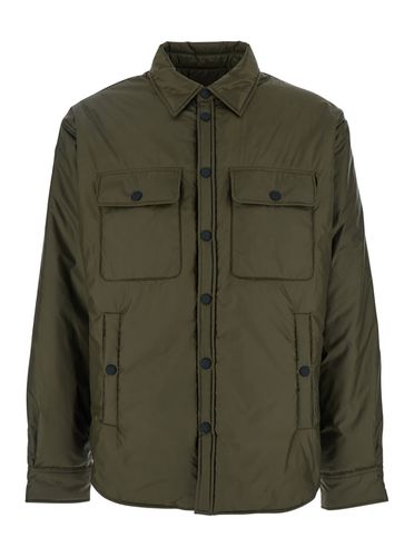 Down Filled Jacket With Logo Applied On The Back In Tech Fabric Man - Dsquared2 - Modalova