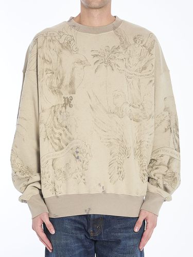 Pencil All Over Sweatshirt - Palm Angels - Modalova