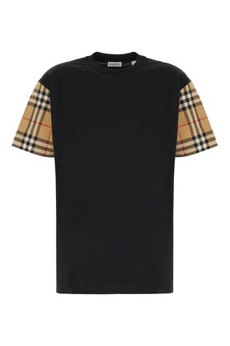 Burberry Black Cotton T-shirt - Burberry - Modalova