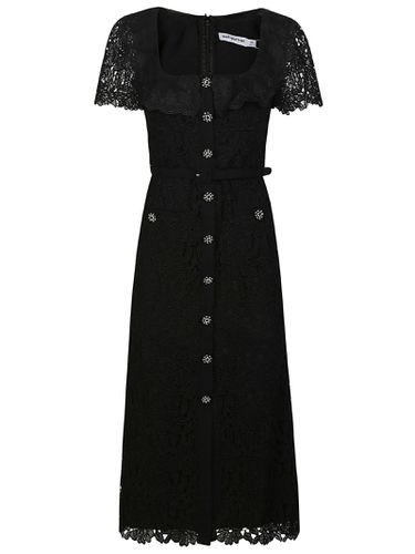 Guipure Lace Midi Dress - self-portrait - Modalova