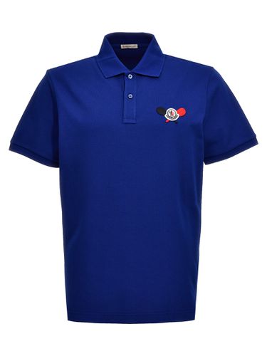 Moncler Logo Patch Polo Shirt - Moncler - Modalova