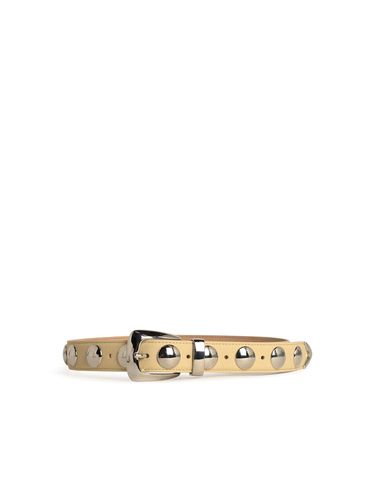 Benny Studs Ivory Leather Belt - Khaite - Modalova