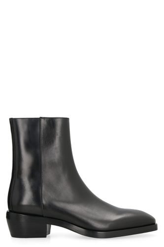 Ferragamo Leather Ankle Boots - Ferragamo - Modalova