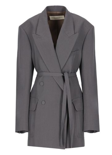 Double-breasted Belted Blazer - Dries Van Noten - Modalova