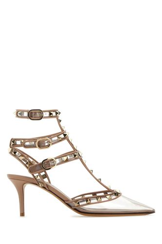 Pvc And Leather Rockstud Pumps - Valentino Garavani - Modalova