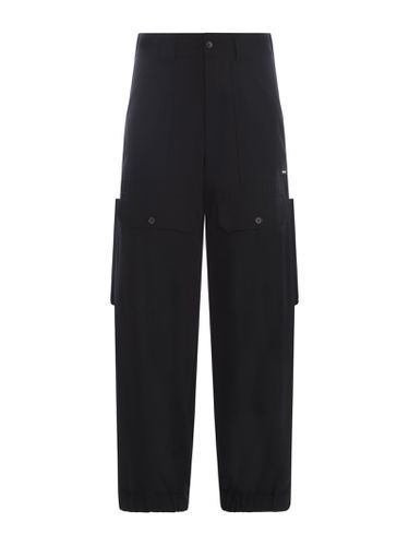 Trousers Msgm In Cool Wool - MSGM - Modalova