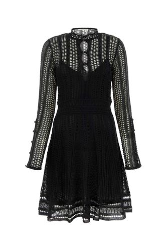 Chloé Black Linen Blend Mini Dress - Chloé - Modalova