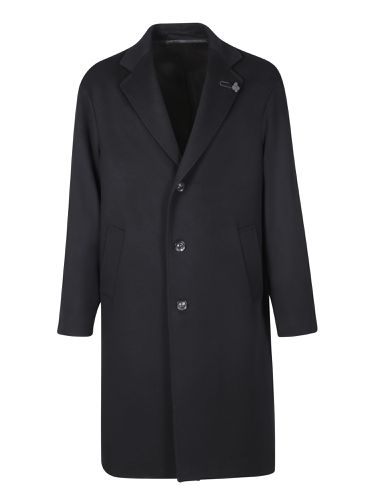 Lardini Single-breasted Black Coat - Lardini - Modalova