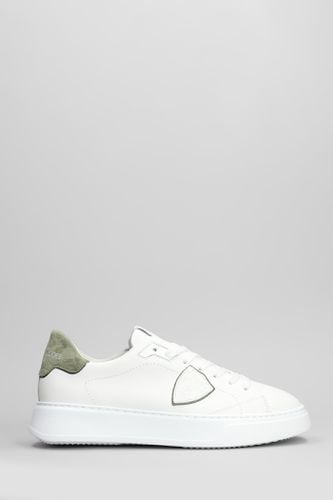 Temple Low Sneakers In Leather - Philippe Model - Modalova