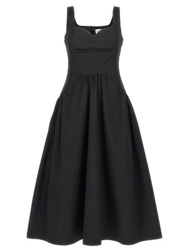 Heart Neckline Midi Dress - Alexander McQueen - Modalova