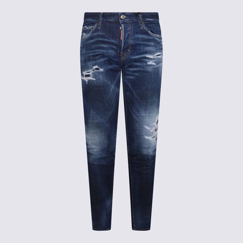 Dsquared2 Navy Blue Denim Jeans - Dsquared2 - Modalova