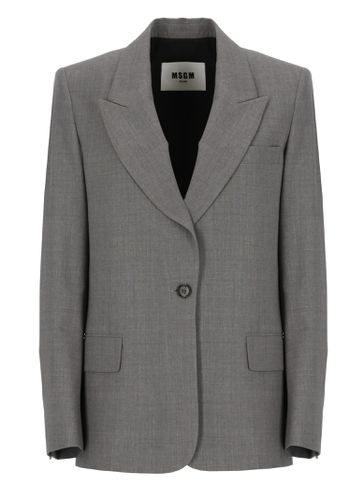 MSGM Virgin Wool Blazer - MSGM - Modalova