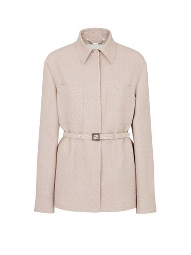 Ff Jacquard Belted Waist Jacket - Fendi - Modalova