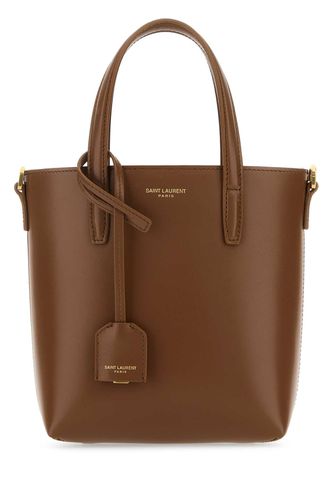 Caramel Leather Mini Handbag - Saint Laurent - Modalova