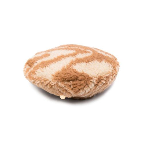 Abstract-pattern Printed Logo Plaque Beret - Stella McCartney - Modalova