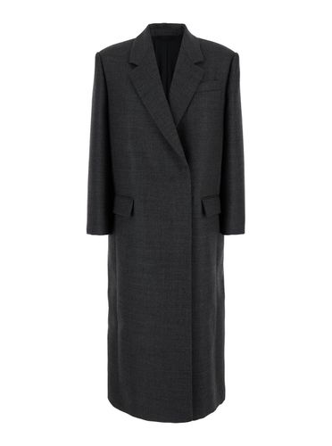 Oversized Double-breasted Coat In Wool Woman - Brunello Cucinelli - Modalova