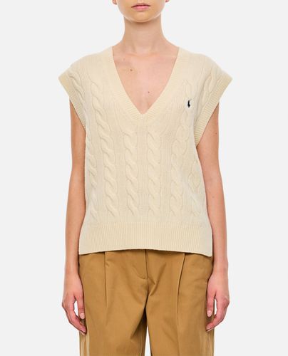 Cableknit Sleeveless Pullover - Ralph Lauren - Modalova