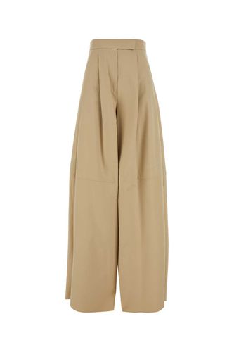 Beige Stretch Cotton Avoriaz Wide-leg Pant - Max Mara - Modalova