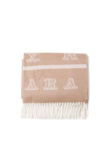 Logo Patch Fringed Edge Scarf - Max Mara - Modalova