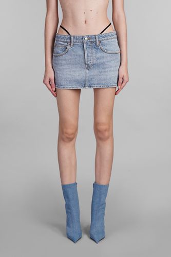 Alexander Wang Skirt In Blue Cotton - Alexander Wang - Modalova