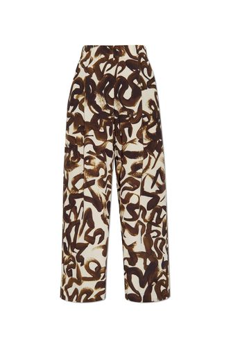 Printed Wide-leg Pants - Dries Van Noten - Modalova