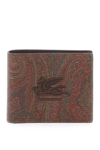 Paisley Bifold Wallet With Pegaso Logo - Etro - Modalova