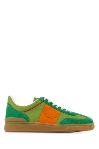 Multicolor Suede And Fabric Upvillage Sneakers - Valentino Garavani - Modalova