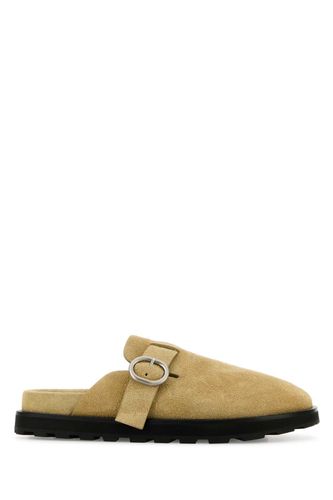 Jil Sander Beige Suede Slippers - Jil Sander - Modalova