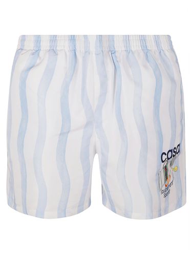 Casablanca Mens Printed Swimshorts - Casablanca - Modalova