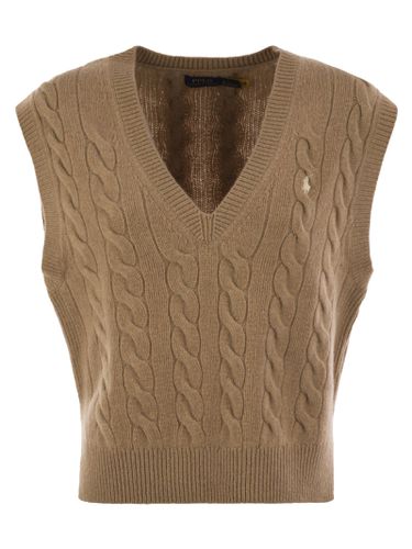 Wool And Cashmere Cable-knit Vest - Polo Ralph Lauren - Modalova