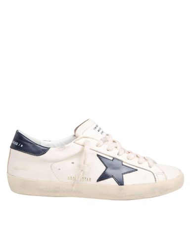 Super-star Sneakers In And Midnight Leather - Golden Goose - Modalova