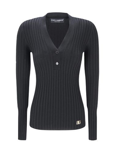Dolce & Gabbana V-neck Sweater - Dolce & Gabbana - Modalova
