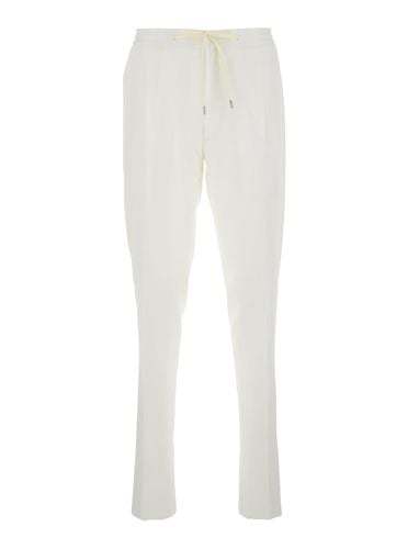 Pants With Elastic Waist And Drawstring In Cotton Man - Lardini - Modalova