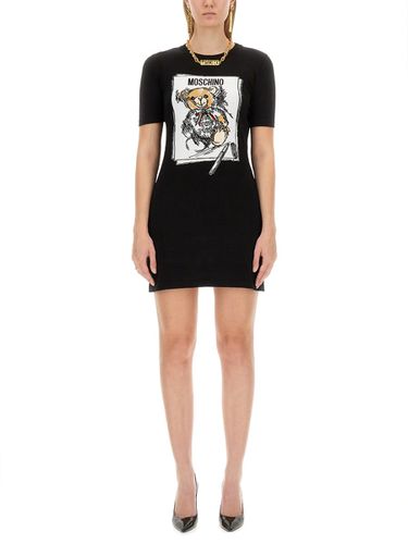 Moschino Dress With Logo - Moschino - Modalova