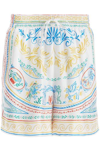 Casablanca Crayon Vase Silk Shorts - Casablanca - Modalova