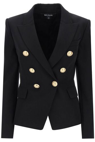 Grain De Poudre Double-breasted Jacket - Balmain - Modalova