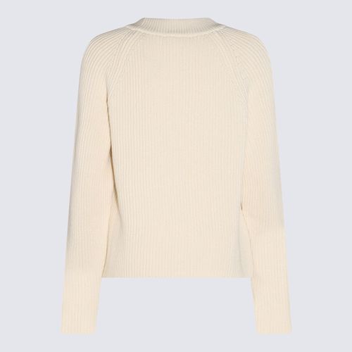 Ivory Cotton And Wool Blend Sweater - Ami Alexandre Mattiussi - Modalova