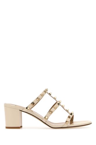 Leather Rockstud Mules - Valentino Garavani - Modalova